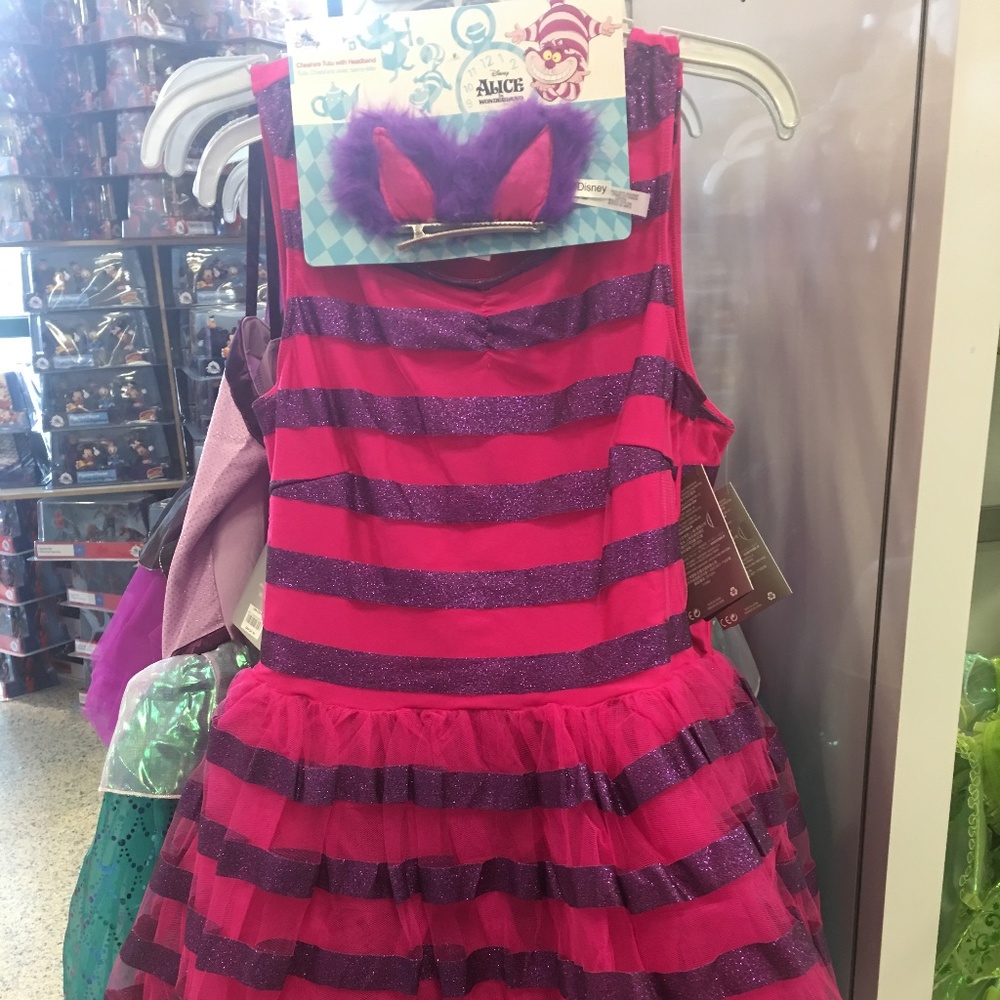 DISNEY Cheshire Cat Costume with Tutu - Alice in Wonderland (Adult size - S)